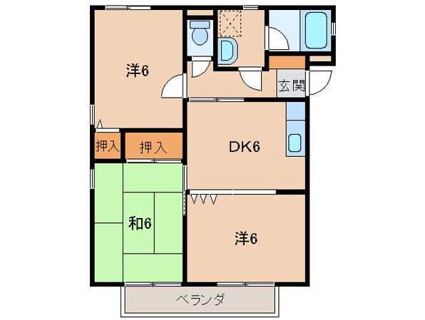 ハイツサンスイの物件間取画像